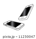 White Mobile Phone isolated on white background 11230047