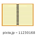 notebook with blank page vector 11230168