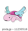 Vector of flying turtle 11230516