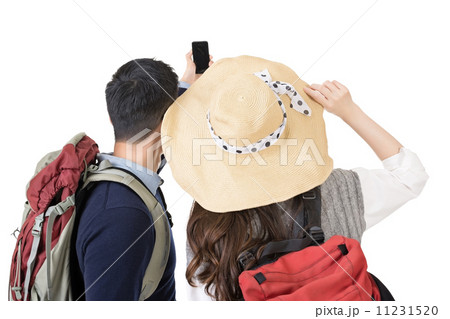 Asian young traveling couple selfie Asian young traveling couple selfie 11231520