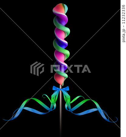 Bright colorful lollipop over black background 11232336