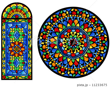 ステンドグラスのイラスト素材 11233675 Pixta