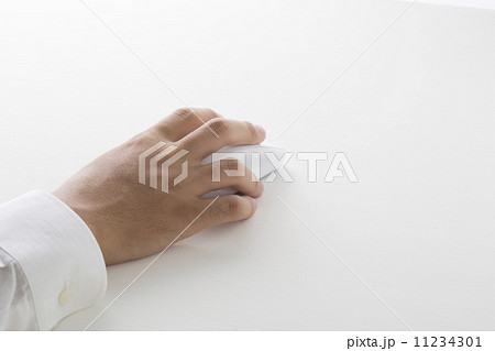 クリックするビジネスマンの手 11234301