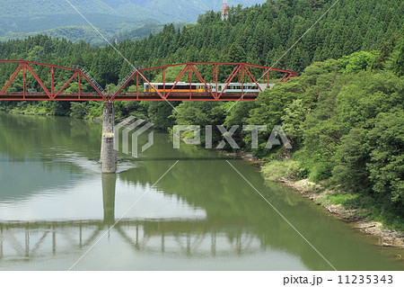 磐越西線「7月の阿賀野川当麻橋梁」 磐越西線「7月の阿賀野川当麻橋梁」 11235343