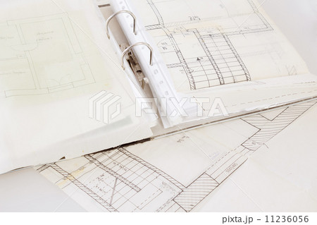 Architectural plans of the old paper and file with the project Architectural plans of the old paper and file with the project 11236056