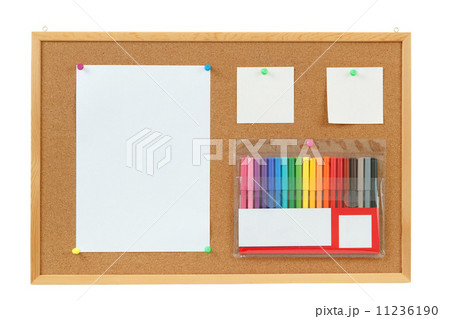 color markers with notes on cork board color markers with notes on cork board 11236190