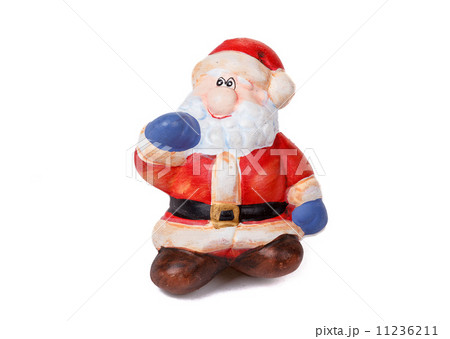 ceramic Santa Claus isolated on white 11236211