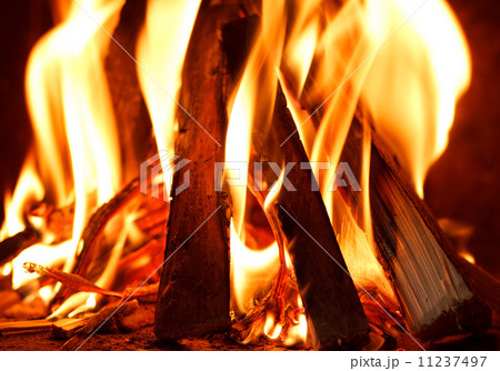 firewood burning in fire firewood burning in fire 11237497