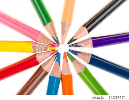 Colour pencils isolated on white Colour pencils isolated on white 11237671