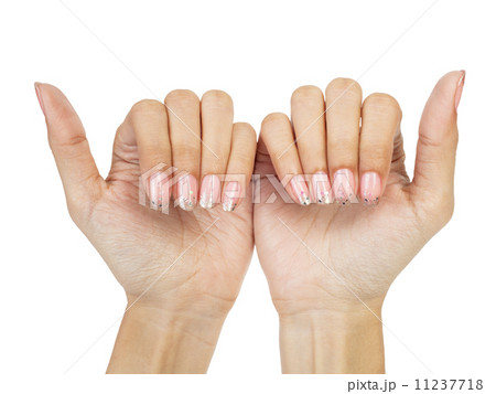 Women hands with nail manicure Women hands with nail manicure 11237718