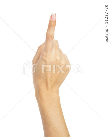 woman hand pressing 11237720