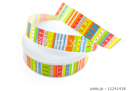 color striped ribbon spool 11241416