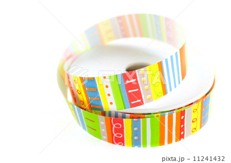 color striped ribbon spool 11241432