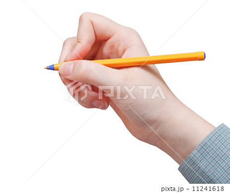 hand writes by pen isolated on white hand writes by pen isolated on white 11241618