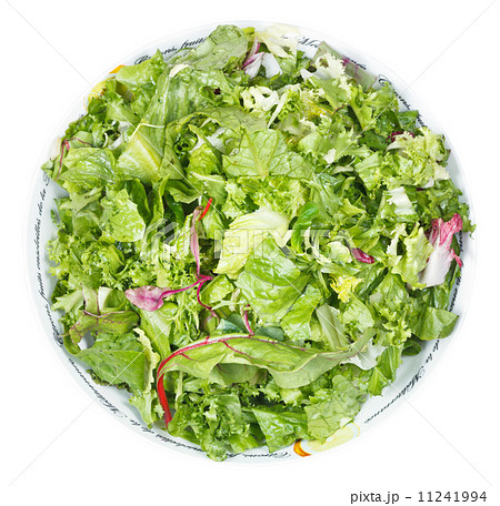 above view of fresh italian lettuce mix 11241994