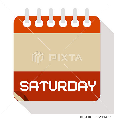 Saturday Vector Paper Calendar Illustration 11244817