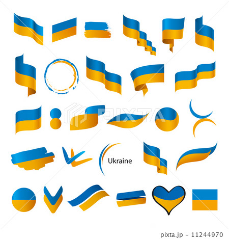 biggest collection of vector flags of Ukraine 11244970