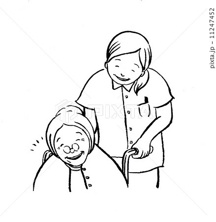 Senior Citizen Wife Husband Walking Together Stock Vector (Royalty Free)  1497532088 | Shutterstock