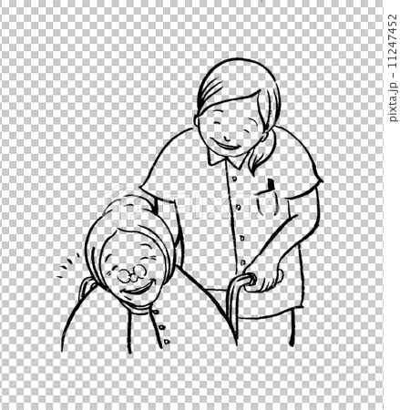 車椅子に乗ったお年寄り 11247452