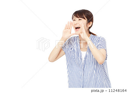 呼びかける女性 呼びかける女性 11248164
