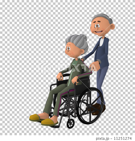 老年人護理3DCG例證材料 老年人護理3DCG例證材料 11251274