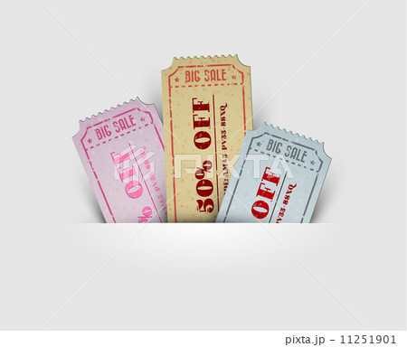 Vector vintage sale coupons Vector vintage sale coupons 11251901