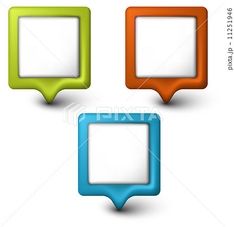 Vector square 3D pointers 11251946