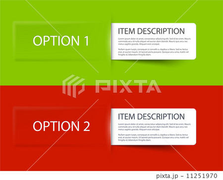 Set of Colorful Vector Sample option cards 11251970