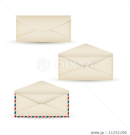 Vector open vintage long envelope 11252100
