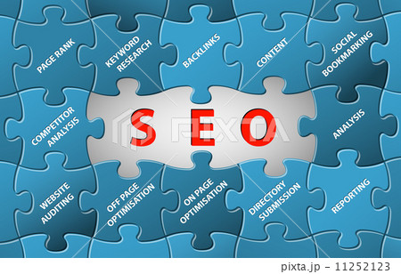 SEO Vector puzzle background SEO Vector puzzle background 11252123
