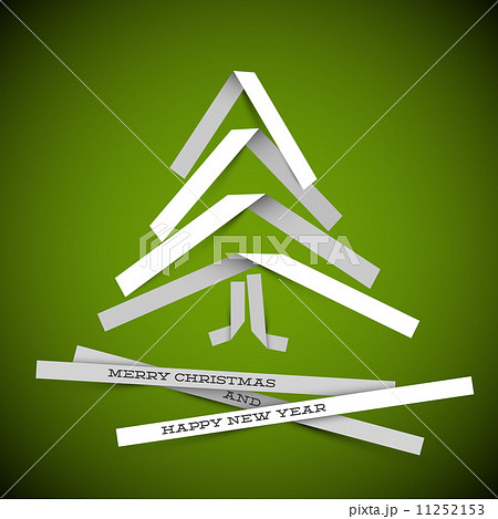 Simple vector paper christmas tree Simple vector paper christmas tree 11252153