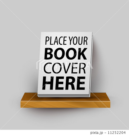 Vector wooden realistic bookshelf template with your product 11252204