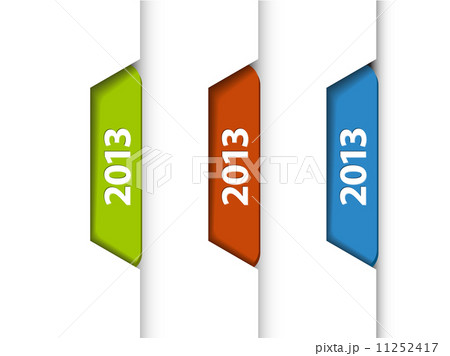Vector 2013 Labels / Stickers on the edge of the (web) page 11252417