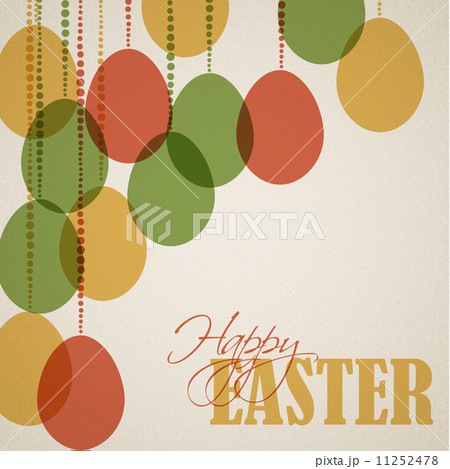 Vector retro Paper easter egg card / poster Vector retro Paper easter egg card / poster 11252478