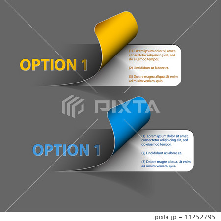 Set of Colorful Vector Sample option stickers Set of Colorful Vector Sample option stickers 11252795