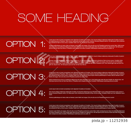 One two three four five - vector options background 11252936