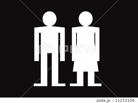 Pictogram Man Woman Sign icons, toilet sign or restroom icon 11253109
