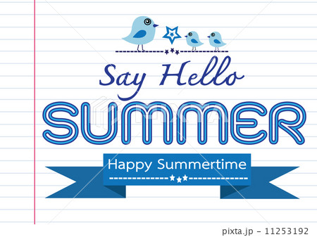 Summer concept  idea design card 11253192