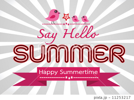 Summer concept  idea design card 11253217