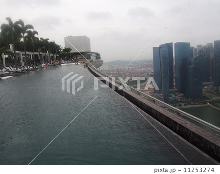 マリーナベイサンズ　朝のプールシンガポール 11253274