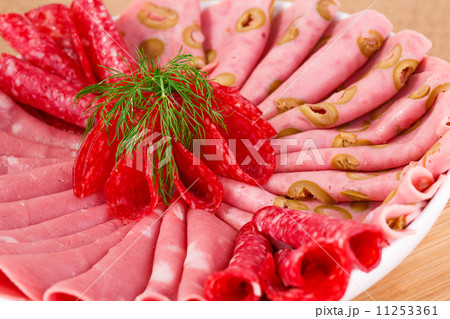 Salami, mortadella and bacon Salami, mortadella and bacon 11253361