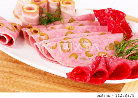 Salami, mortadella and bacon 11253379