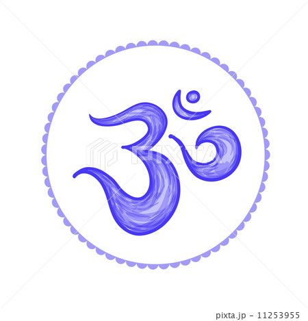 Sanskrit symbol hieroglyph, Om. Meditation. Sanskrit symbol hieroglyph, Om. Meditation. 11253955