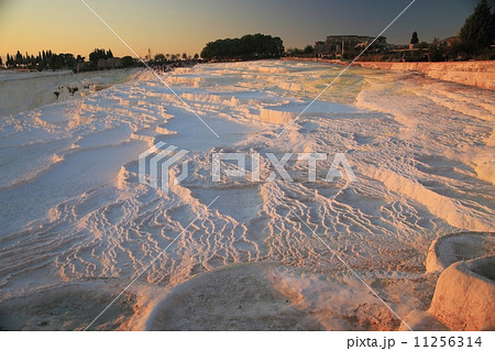 トルコ・パムッカレ　石灰棚 11256314