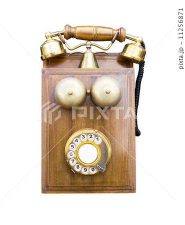 Antique wooden telephone 11256871