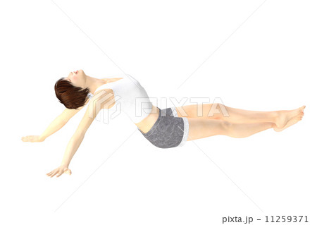 ストレッチする女性 ストレッチする女性 11259371