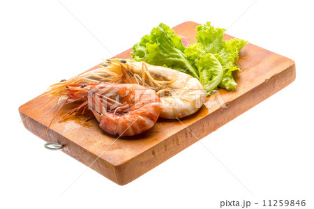 Boiled king prawns Boiled king prawns 11259846
