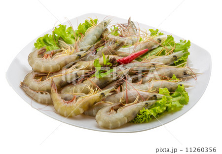 Raw tiger shrimps Raw tiger shrimps 11260356