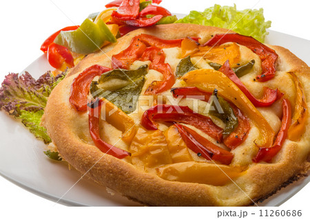 Pizza with bulgarian pepper Pizza with bulgarian pepper 11260686