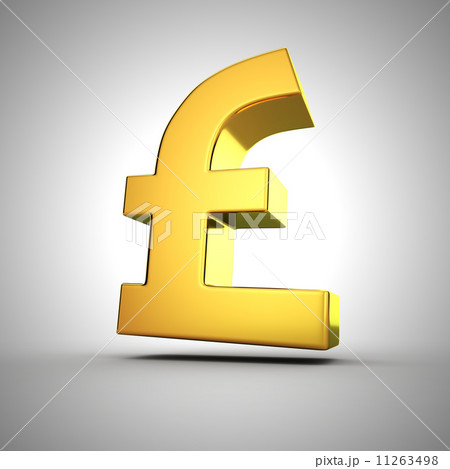 Golden pound symbol Golden pound symbol 11263498
